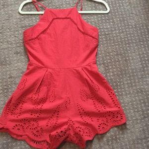 Red romper
